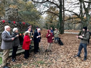 Richard Reeves, local historian and Friends of the New Forest council member, explaining the history of Portuguese workers